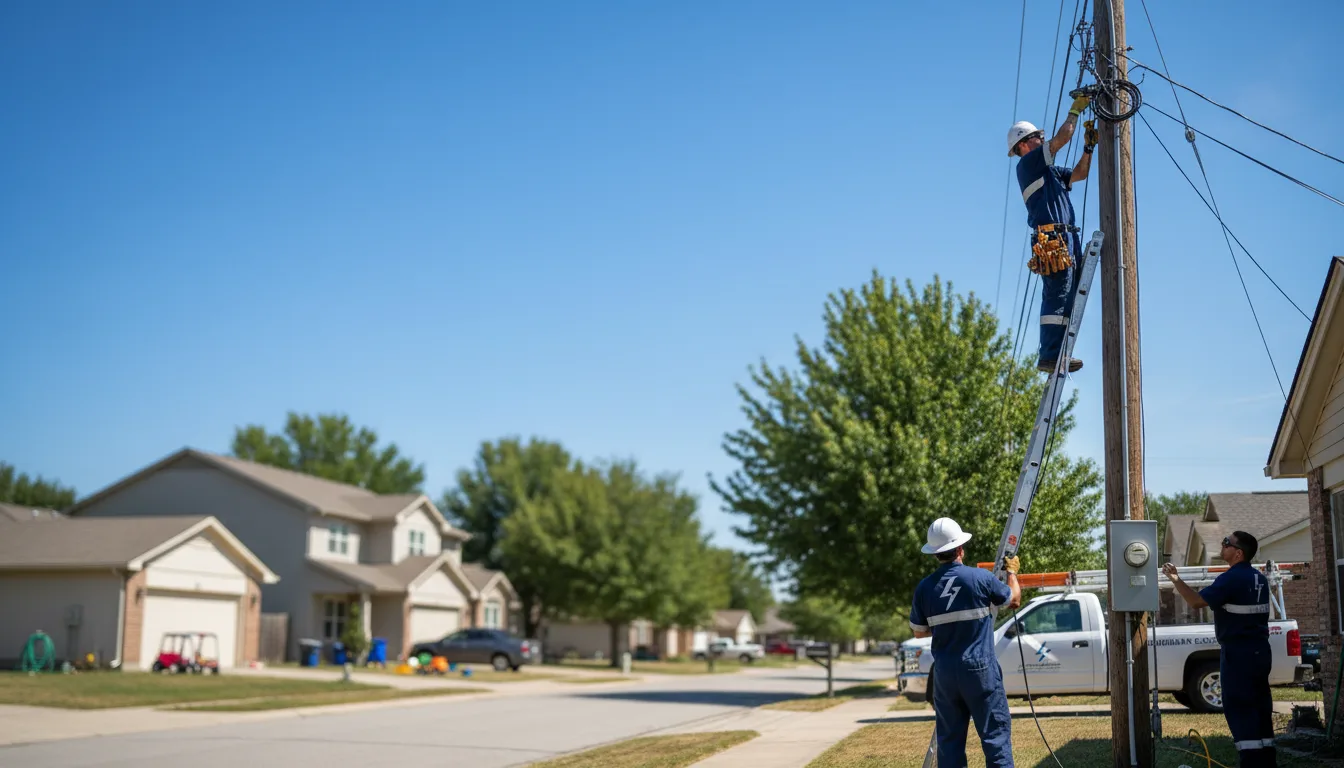 Residential electrician providing installation services in Hixson, TN